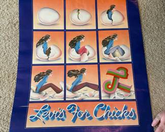 1970 Levi's Womens Jeans Advertising Poster
