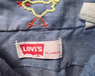 Circa 1970s Levi's Embroidered Western Style Shirt