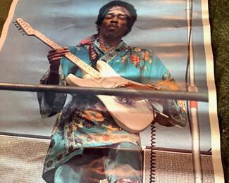 1971 Jimi Hendrix Poster - Photo Shot by Kevin Goff