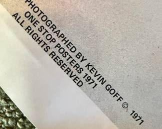 1971 Jimi Hendrix Poster - Photo Shot by Kevin Goff