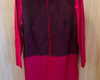 1963 Marimekko by Annika Rimala Pink & Purple Abstract Design Mini Dress