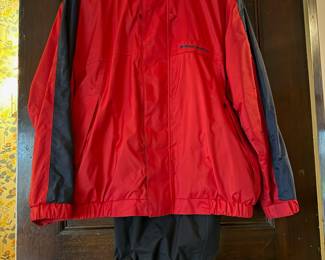 West Marine Men's Red & Black Rain Jacket