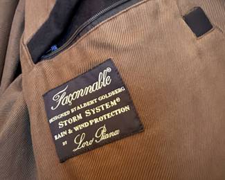 Faconnable by Loro Piana Men's Storm System 100% Wool Black Bomber Jacket