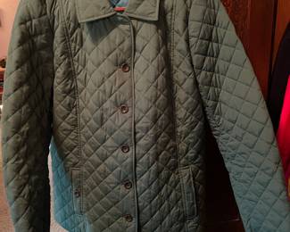 J.Jill Women's Green Quilted Coat – Size XL
