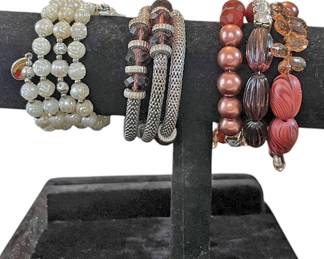 3 Snake Beaded Bracelets