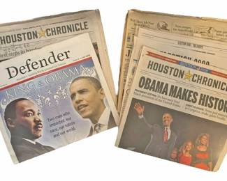Newspaper Articles of Obama Presidency Win