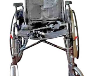 Black Folding Wheelchair