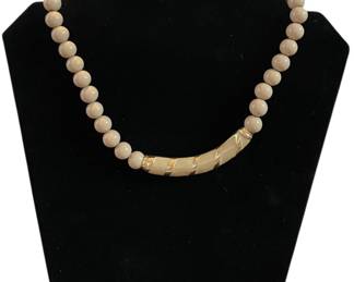 Vintage Napier Taupe Enamel Choker