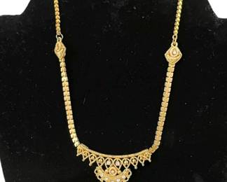 13 GoldToned South IndianStyle Necklace