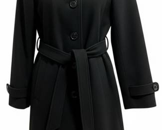 Worthington Black Belted Pea Coat