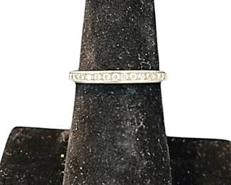 Sterling Silver Size 6.5 Etched Ring