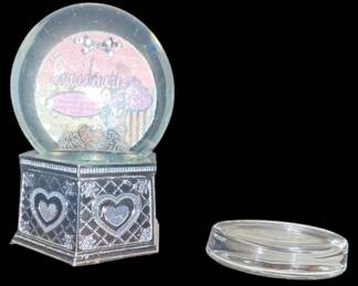 Grandmother Glitter Music Globe Granddad