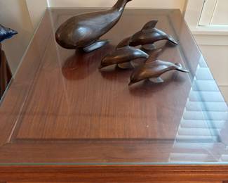 Chinese Rosewood Side Table with Drawer