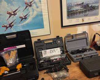 Bostitch Nail Gun, Excell Air Power Die Grinder/Cut-Off Tool