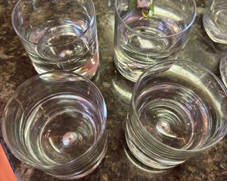 Set of 4 Controlled Bubble Glass Whiskey Glasses