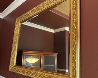 Italian Rococo Style Gold Glit Rectangular Wall Mirror