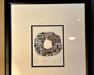 Framed & Matted Commemorative 19th Annual Galveston Historic Homes Tour Print