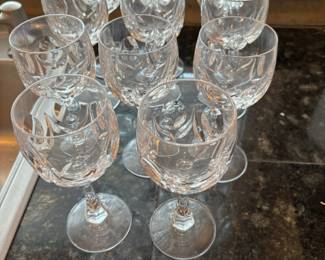 Set of 11 Crystal Wine Glasses