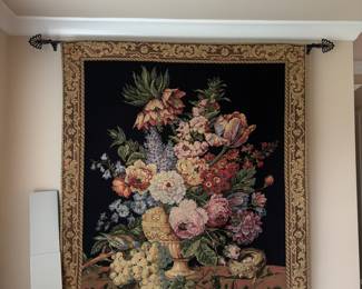 Gobelins Art Brussels Bouquet European Wall Hanging Tapestry