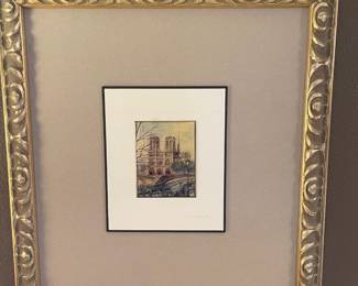 Framed & Matted Paris Print