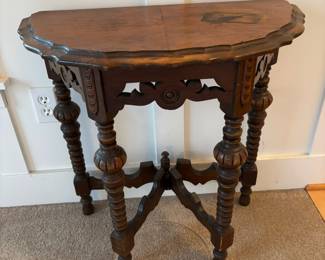 Jacobean Demilune Console Table