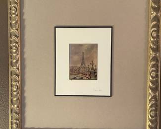 Framed & Matted Paris Print