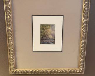Framed & Matted Paris Print