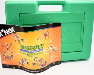 K-Nex Hard Plastic Case with Discovery Building Set-builds 20 models-preowned