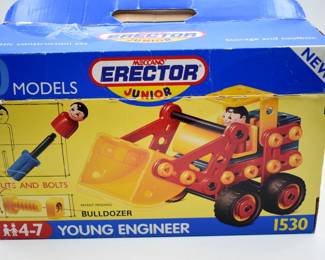 Erector Jr Young Engineer Bulldozer 1530-preowned