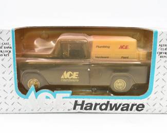 Ace Hardware 1955 Chevrolet Cameo Pickup Truck Bank 1:25th Scale Color black