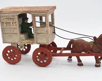 Cast Iron Fresh Milk Cart