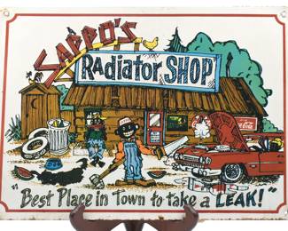 Sappo's Radiator Shop Sign-Repro-11 x 15