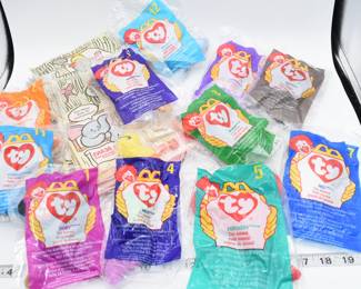 Lot of 11 McDonald's Happy Meal Toys and Happy Meal Bags 1998