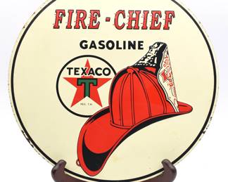 Fire Chief Repro Sign 11" diameter