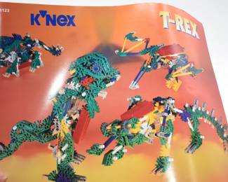 K'Nex Hard Plastic Case with T-Rex-Preowned