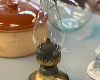 Hallow Wick Brass Oil Lamp