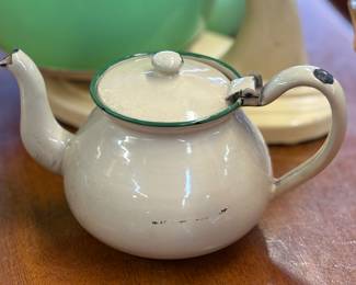 Enamel ware teapot
