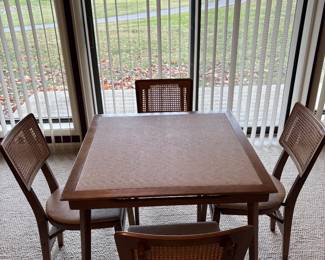 Vintage Stackmore Table and four chairs