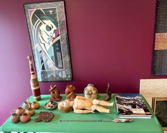 Collection of South American and Native American memorabilia