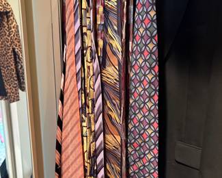 Men's silk ties.