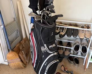 Ping golf clubs and bag