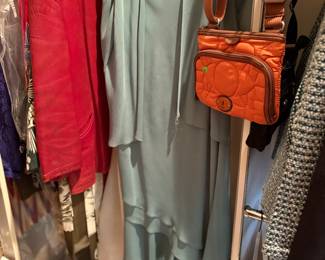 Women's evening dress and Fossil purse