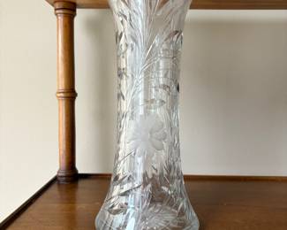 Tall Crystal vase