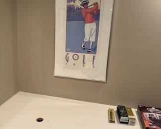Golf hanging wall art