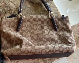 Women's canvas coach purse