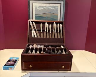 Silverware set in box