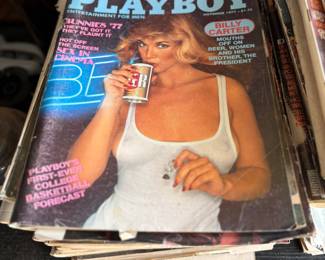 Collection of vintage Playboy and Penthouse magazines 