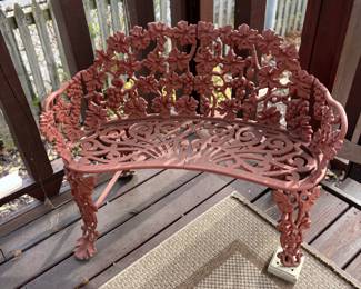 Vintage garden bench 
