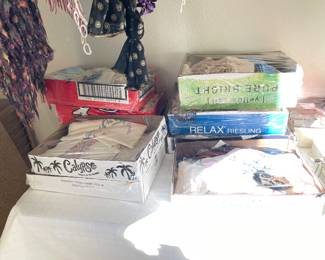 boxes & boxes of vintage lace and trim