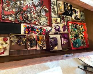 we have much, much, vintage & regular costume jewelry